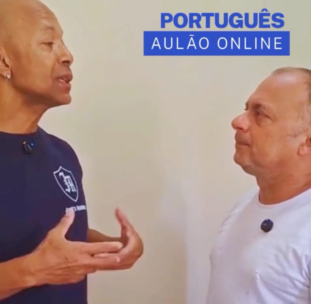 Aulão online de Português com os professores Osvaldo e Jackson